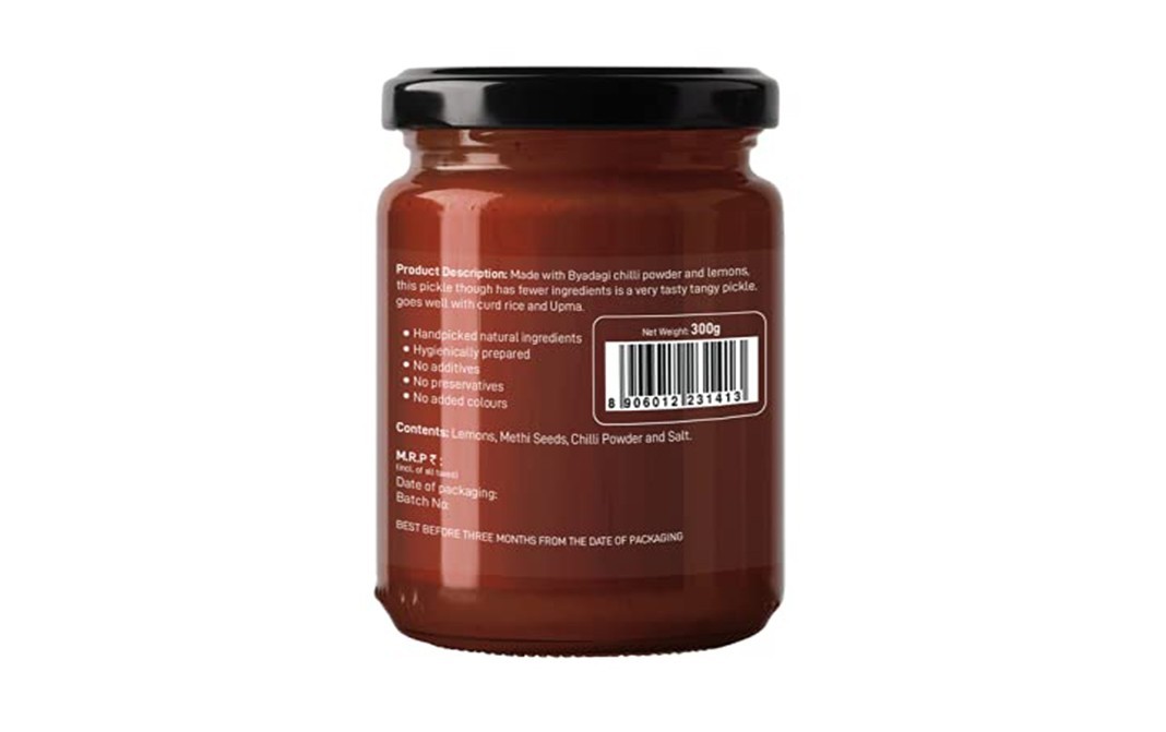 Master Cook Lemon Pickle    Pack  300 grams